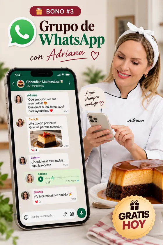 Bono 3: Grupo Privado de WhatsApp de por vida, gratis hoy