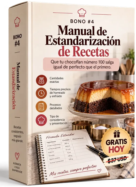 Bono 4: Manual de Estandarización de Recetas, gratis hoy