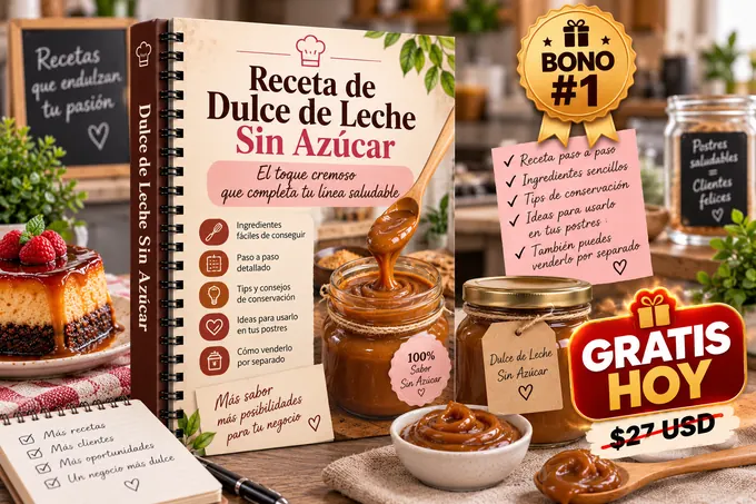 Bono 1: Receta de Dulce de Leche Sin Azúcar, gratis hoy