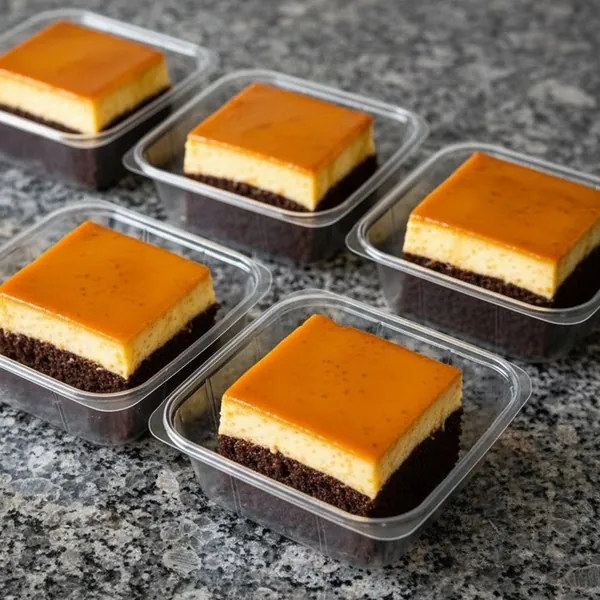 Chocoflanes individuales listos para vender